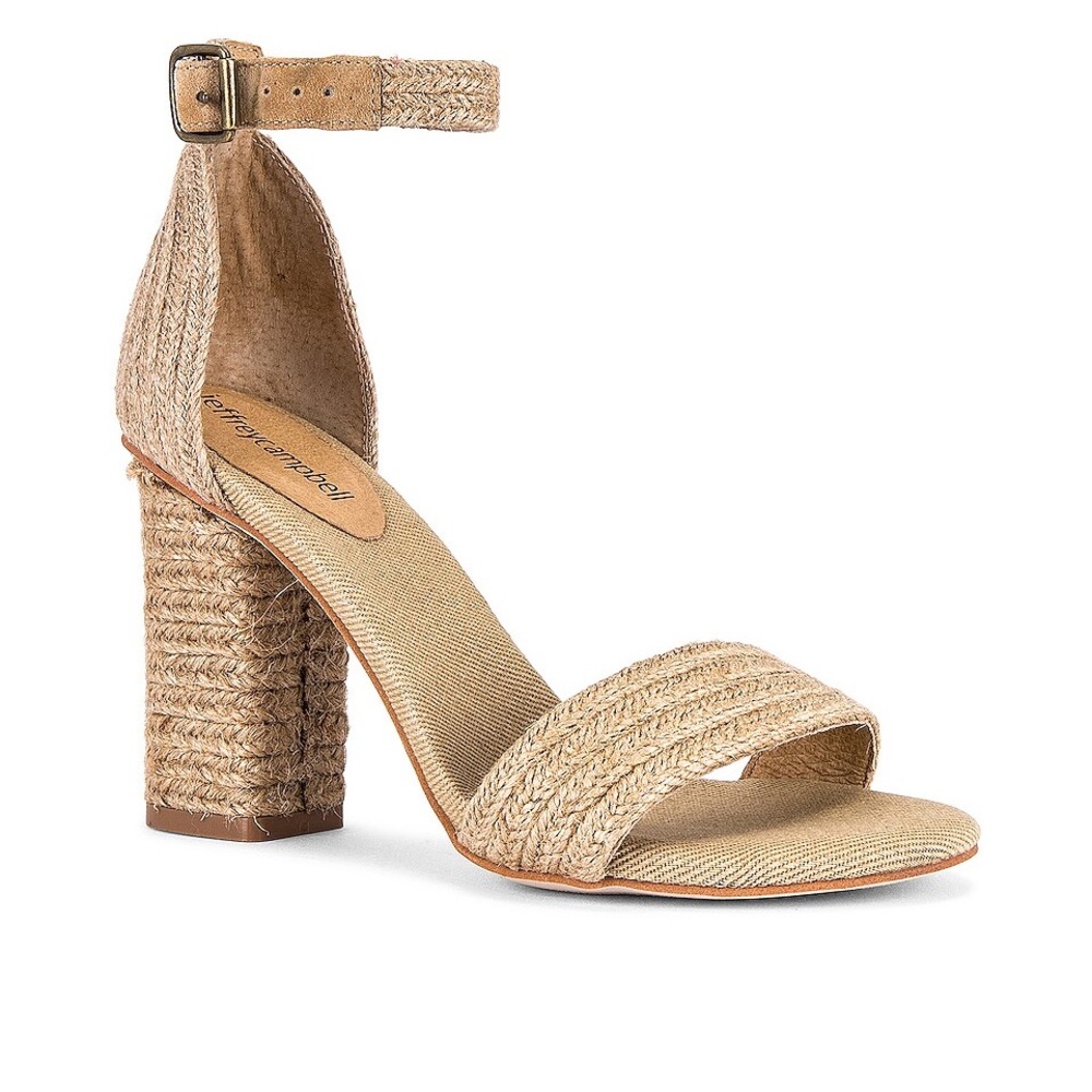 Jeffrey Campbell Rowboat Ankle Strap Jute Sandal women’s size 8.5 Retail is $135
